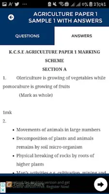 Agriculture Notes android App screenshot 0